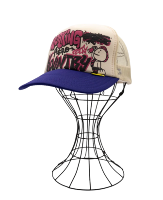 WORKING HERO Truck Cap - Ecru x Purple