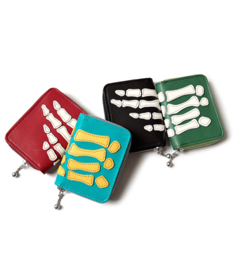 THUMB-UP BONE HAND ZIP Mini Wallet